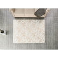 thumbnail image 5 of Lily Luxury Chinchilla Faux Fur Abstract Gilded Rectangular Area Rug, 5 of 9