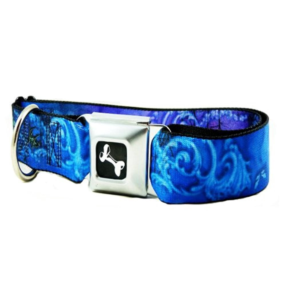 Buckle-Down Hundehalsband Mit Sicherheitsgurt-Schnalle – Iron Man Design, 3,8 Cm Breit, Für 45,7–81,3 Cm Halsumfang
