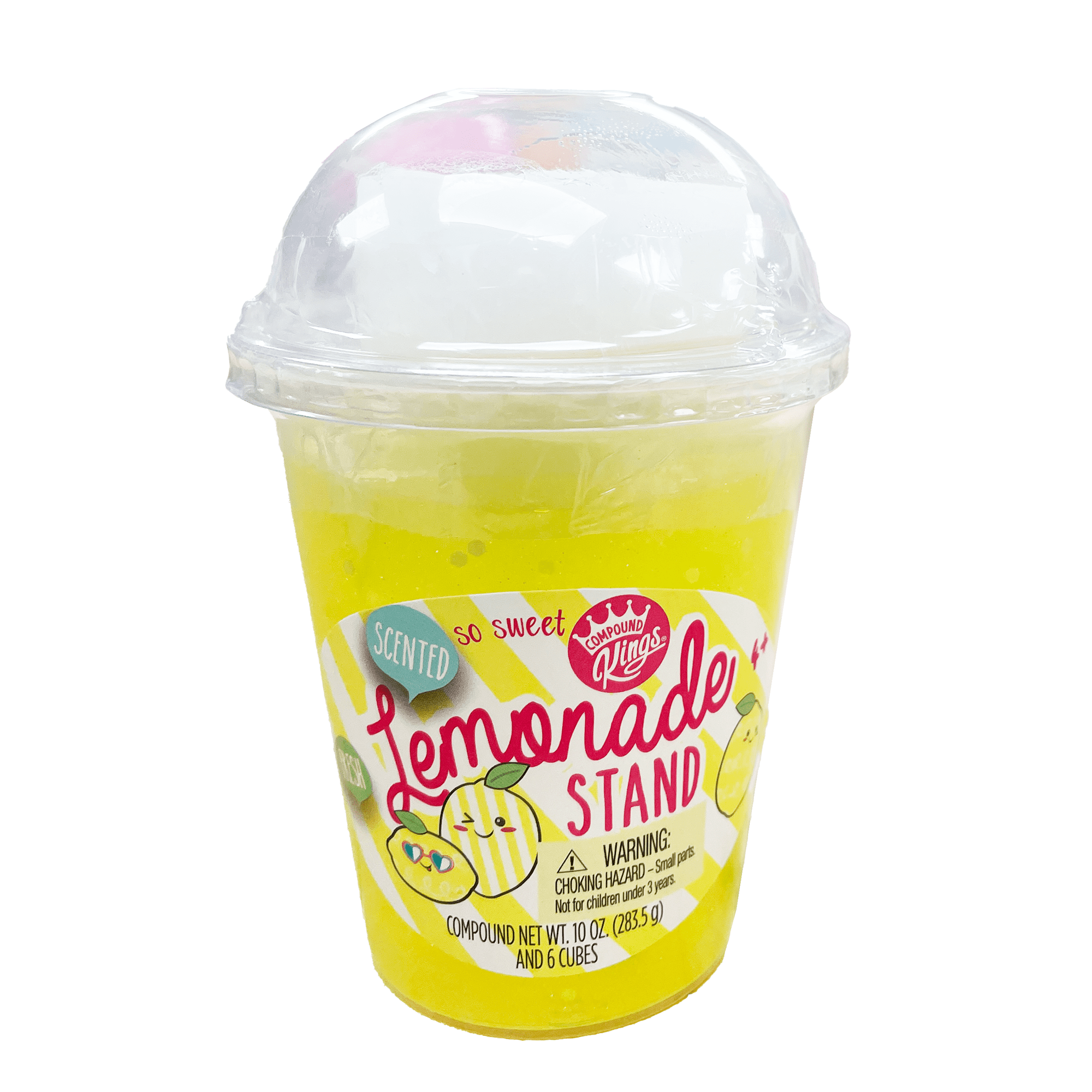 Compound Kings Lemonade Cup Slime – Stretchy, Scented Fun in Pink & Yellow for Kids Ages 4+