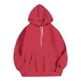 thumbnail image 6 of Linfrsh Womens Hoodies Essentials Women's Fleece Full-Zip Hoodie (Available in Plus Size)(A-Red,M), 6 of 6