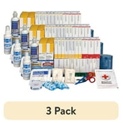 (3 pack) First Aid Only, FAO90618, 2-Shelf First Aid Refill with Medications - ANSI Compliant, 1 Each, White,Blue