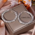 thumbnail image 3 of Silver Needle Personalized Temperament Earrings European And American Exaggerated Earring Design Earrings Earrings, 3 of 5