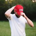 thumbnail image 4 of Trump 2024 Sombrero de EE. UU. Gorra de béisbol de moda Gorra transpirable para las elecciones del presidente Sombrero bordado para papá Sombrero Trump para deportes al aire libre, 4 of 5