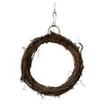 thumbnail image 2 of Visland Bird Swing, Round Shape Rattan Stable Hanging Cage Toys Molar Chew Perch Toy for Parrot Budgie Cockatiels Conures Finchs Little Parakeets, 2 of 8