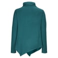thumbnail image 4 of Yuyuzo Hauts d'Automne pour Femmes Col Roulé Manches Longues Ourlet Irrégulier Chandail Tunique Basique Blouse, 4 of 7