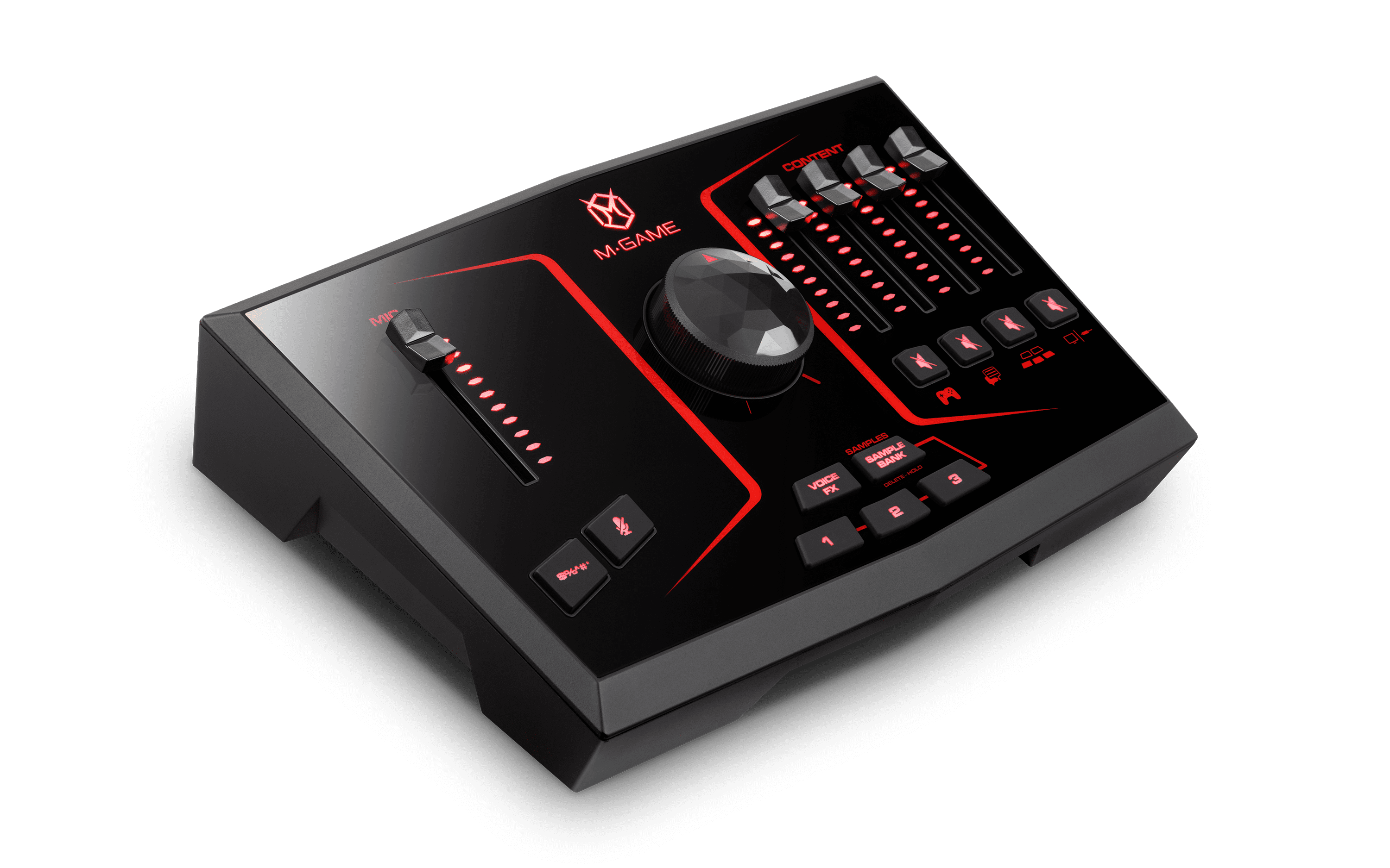M-Game Solo - USB Streaming Mixer/Interface with LED Lighting, Voice Effects and Sampler