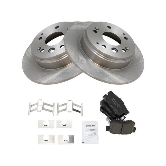 Rear Brake Pad and Rotor Kit - Compatible with 2004 - 2008 Acura TL 3.2L V6 2005 2006 2007