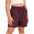 thumbnail image 4 of Atogsazn Kids Boys Summer Cargo Shorts Casual Athletic Wide Leg Short Pants with Pocket Outdoor Outfits Wine 11-12 Years Fashion, 4 of 8