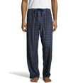 thumbnail image 1 of Hanes Mens Micro Fleece Pant, 5XL, Blue Plaid, 1 of 1