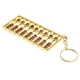 thumbnail image 4 of Llavero de 9 rejillas, llavero, llavero de , llavero de metal, llavero creativo con chino, color dorado, 4 of 8