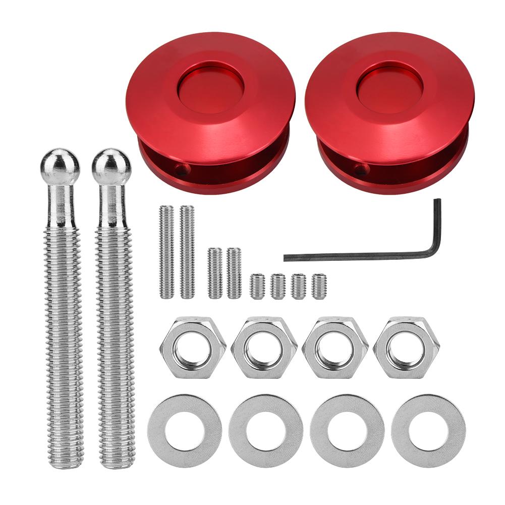 LYUMO Car Universal Engine Hood Cover Lock Key Pin Kit Quick Latch