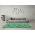thumbnail image 3 of Ahgly Company Indoor Rectangle Southwestern Turquoise Blue Country Area Rugs, 3' x 5', 3 of 4