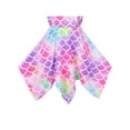 thumbnail image 5 of Girls Dress Rainbow Colorful Fish Scale Mermaid Hanky Hem Tail Princess 8 Years, 5 of 6