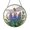 Acrylic 3.5 Inch, variant on Floral Lupine Dragonfly Glass Suncatcher Window Decor, Nature Inspired Summer Hanging Art