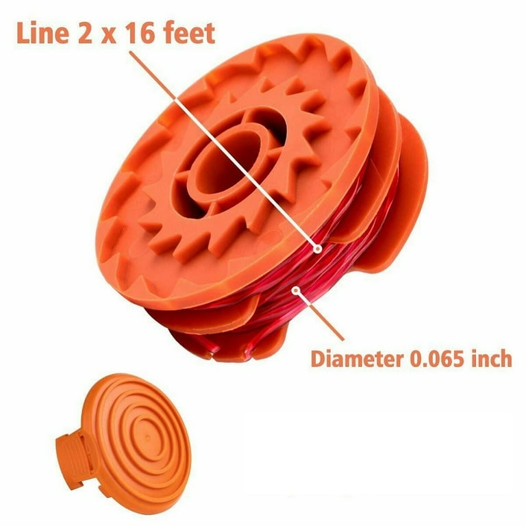 anna 16ft Weed Eater Replacement Spools Line for Worx WA0007