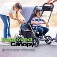 thumbnail image 4 of Joovy Caboose UL Sit and Stand Double Stroller with Bench Seat and Standing Platform, Plentiful Storage, Auto-Lock Quick-Fold, and Extended Sun Canopy, Jet, 4 of 5