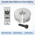 thumbnail image 2 of Uxcell 2-Pack Single Split Shaft Collar 10mm Bore 30mm OD, 10mm Thickness Aluminum Clamp-On Shaft Collars [Silver], 2 of 6
