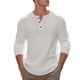 thumbnail image 5 of pstuiky camisas de manga larga para hombre, Blusas casuales con botones y cuello redondo de manga larga con degradado para hombre Tops casuales para hombres l, 5 of 9