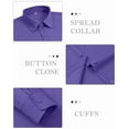 thumbnail image 4 of Vividaire Women's Shirts Casual Button Down Long Sleeve Wrinkle Free Blouse, 4 of 12