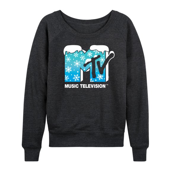 MTV - Snowflakes  - Women's Lightweight French Terry Long Sleeve Shirt