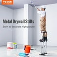 thumbnail image 6 of Adjustable Aluminum Drywall Stilts 24''-40'' - Painting & Construction Stilts, Silver - Lightweight & Durable Tool for Professionals, 6 of 6