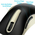 thumbnail image 6 of Wireless Mouse, 2.4GHz with USB Receiver, 1200 DPI Optical Tracking, 5 Buttons,Ambidextrous PC/Mac/Laptop - Black, 6 of 11