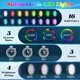 thumbnail image 3 of Luces LED Sumergibles Recargables para Piscinas con Control Remoto, Luces Flotantes para Estanques A Prueba de Agua, Luces Subacuáticas, 3 of 8