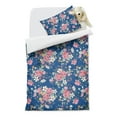 thumbnail image 2 of Blue Pioneer Flower Duvet Cover and Pillowcase Set for Single Bedding, Bedroom Accessories for Kids Teens, 2 of 5