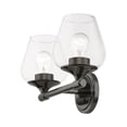 thumbnail image 3 of 17472-46 Livex Lighting Willow - 2 Light Bath Vanity In Transitional Style-9.5 Inches Tall and 15 Inches Wide-Black Chrome Finish, 3 of 12