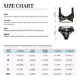 thumbnail image 5 of PAYOHTO Women's Cross Front Bikini Set with High Elasticity Soft Padding Sport Printing Design Bathing Suit Crop Top Swimsuit, 5 of 9