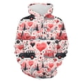 thumbnail image 3 of Sudadera con capucha con estampado 3D de pareja feliz día de San Valentín para hombres y niños, sudaderas con capucha de moda Streettear, ropa para amantes de Harajuku, tops, 3 of 4