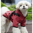 thumbnail image 5 of Small Dog Raincoat Harness,Waterproof Dog Rain Jacket with Harness,Reflective Stripes Pet Poncho Slicker Coat for Small Dog Puppy Red 2XL, 5 of 6