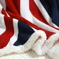 thumbnail image 4 of Sherpa Throw 50'' x 60'' American Flag Fleece Blanket Super Soft Reversible Ultra Plush Blanket for Kids, Toddler, Infant, 4 of 5