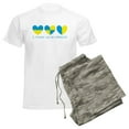 thumbnail image 6 of CafePress - I Stand With Ukraine Heart Pajamas - Men's Light Loose Fit Cotton Pajama Set, 6 of 7
