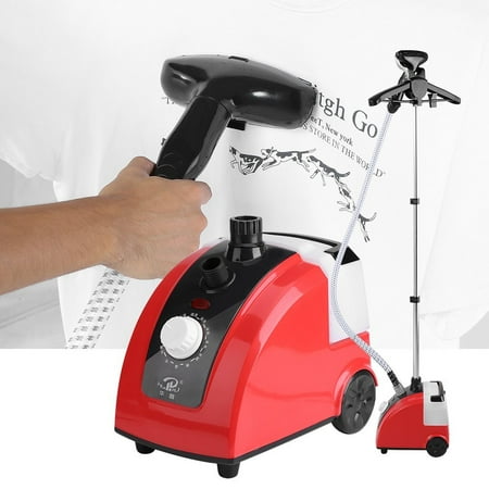 Standing Fabric Steamer, High-Powered Fast Heat Garment Steamer, Standing Vertical Large Capacity Steamers for Clothes with Fabric Brush, Garment Hanger for Home & Bedroom