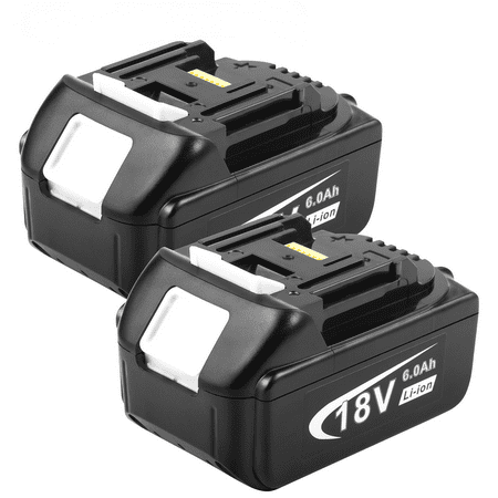 

Compatible with Makita 18V Battery 6.0Ah Battery for Makita 18 Volts Battery BL1860 BL1820 1830B 1840B 1850B 2Pack