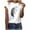 Navy, variant on Patlollav Women Short Sleeve T-Shirt Feather Print Casual Top Tee Blouse
