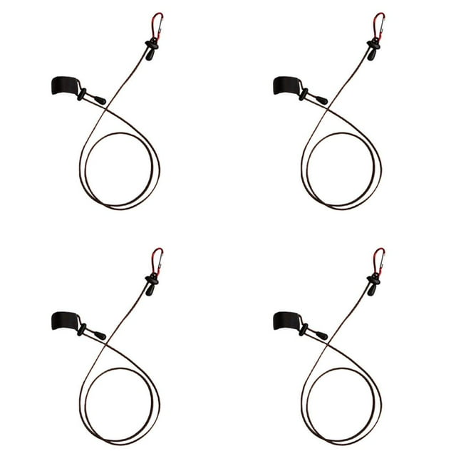 4Pc Paddle Leash Lanière Clip Canne à Pêche Corde Cordon Café