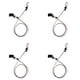 thumbnail image 1 of 4 piezas de correa de seguridad para remo, soporte para caña con mosquetón y gancho de bucle en 5 café, 1 of 8