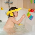 thumbnail image 7 of Baby Safe Shampoo Shower Bathing Protection Soft Shower Cap Hat Wash Hair Shield for Children Kids (Yellow), 7 of 7