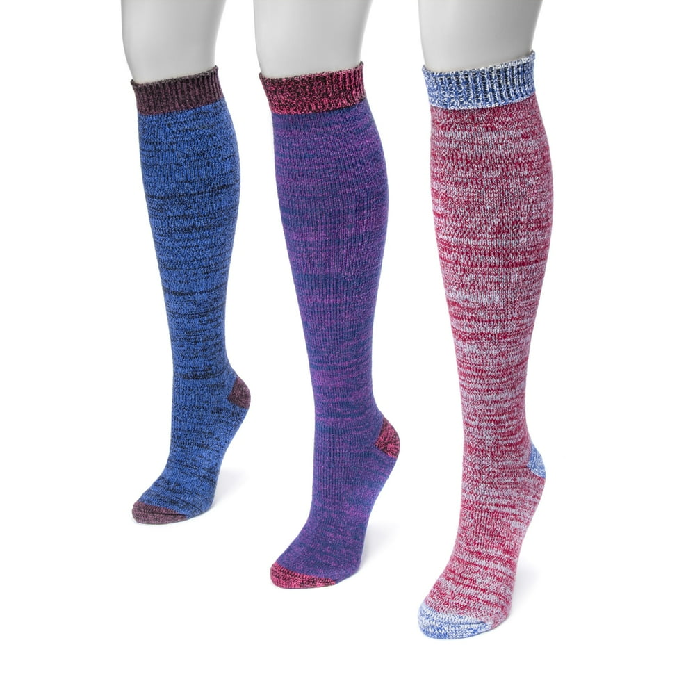 Muk Luks Women's Microfiber Knee High Sock Pack (3 Pair) Walmart