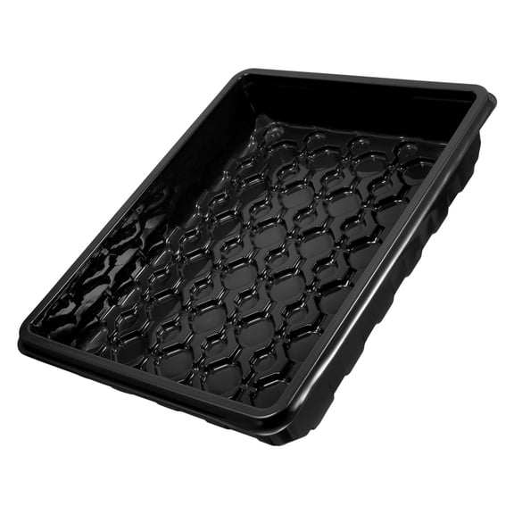 DEEPCRAFF Black Reusable Seed Starter Tray with PET Construction for Indoor Gardening and Plant Propagation
