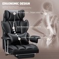 thumbnail image 3 of Executive Office Desk Chair 400 Lbs, Ergonomic Big and Tall Office Chair High Back PU Leather Computer Chair With Footrest & Lumbar Support, 3 of 7