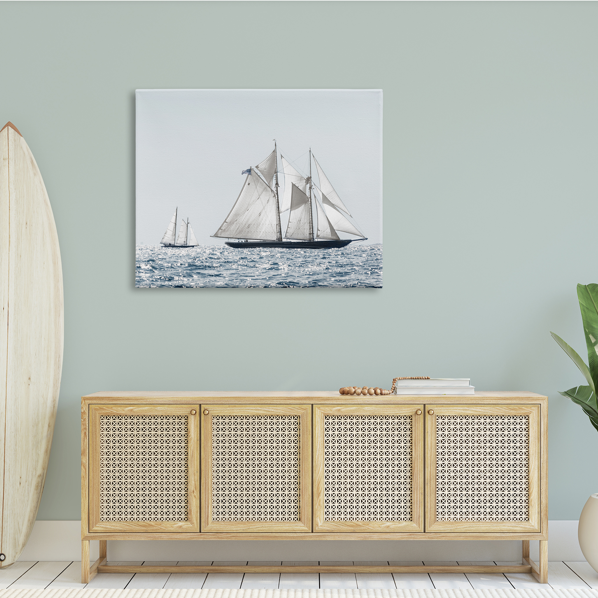 Stupell Industries Traditional Sailboat Vessel Boat on Water Photography, 48 x 36, Design by Danita Delimont