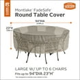 thumbnail image 4 of Classic Accessories Montlake Water-Resistant 94 Inch Round Patio Table & Chair Set Cover, 4 of 7