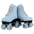 thumbnail image 6 of JOJOLAM Roller Skate, Adult Teen Classic High Top Roller Skates with Flashing Wheel & Shoes Bag, Blue, Women's 8.5 & Men's 7, 6 of 10