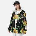 thumbnail image 5 of Goofa Printed Women's UPF 50+ Sun Protection Hoodie Jacket Lightweight Long Sleeve Sun Shirt for Women with Pocket Hiking Outdoor-X-Large, 5 of 9