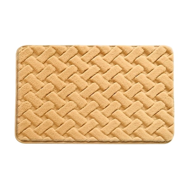 Yhmxh Alfombrillas de baño para baño Alfombrilla antideslizante absorbente de agua para baño, alfombra antideslizante para puerta, alfombrilla suave para suelo de baño, secado más fácil.
