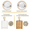 thumbnail image 3 of Salt And Pepper Grinder Set With Adjustable Coarseness Grinder, Kitchen Refillable Spice Grinder, 3 of 5