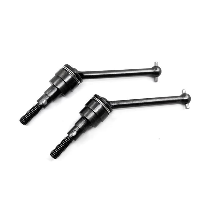 Vogacara Paquete de 2 ejes de transmisión Eje de transmisión Eje largo de transmisión Eje delantero trasero Piezas de repuesto para 4WD CC01-010 Negro Type3 NO3 Vogacara FN001651-01